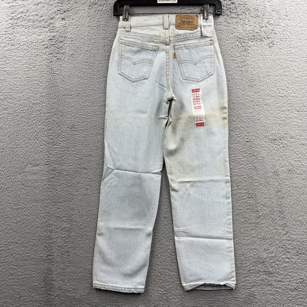 Vintage 90s Faded Blue Made In USA Levi's 505 Orange Tab 24x26 11 Reg